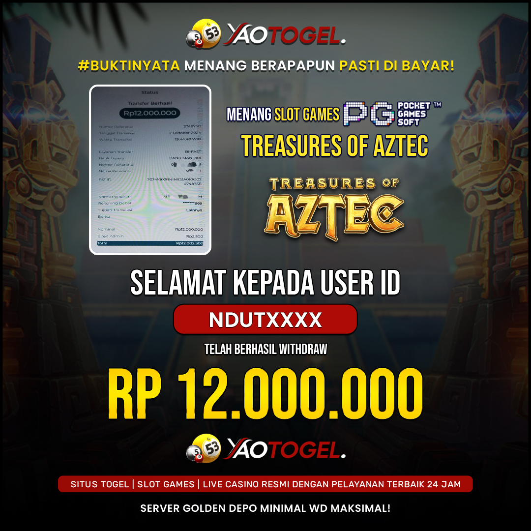 YAOTOGEL - BERHASIL JACKPOT TREASURES OF AZTEC