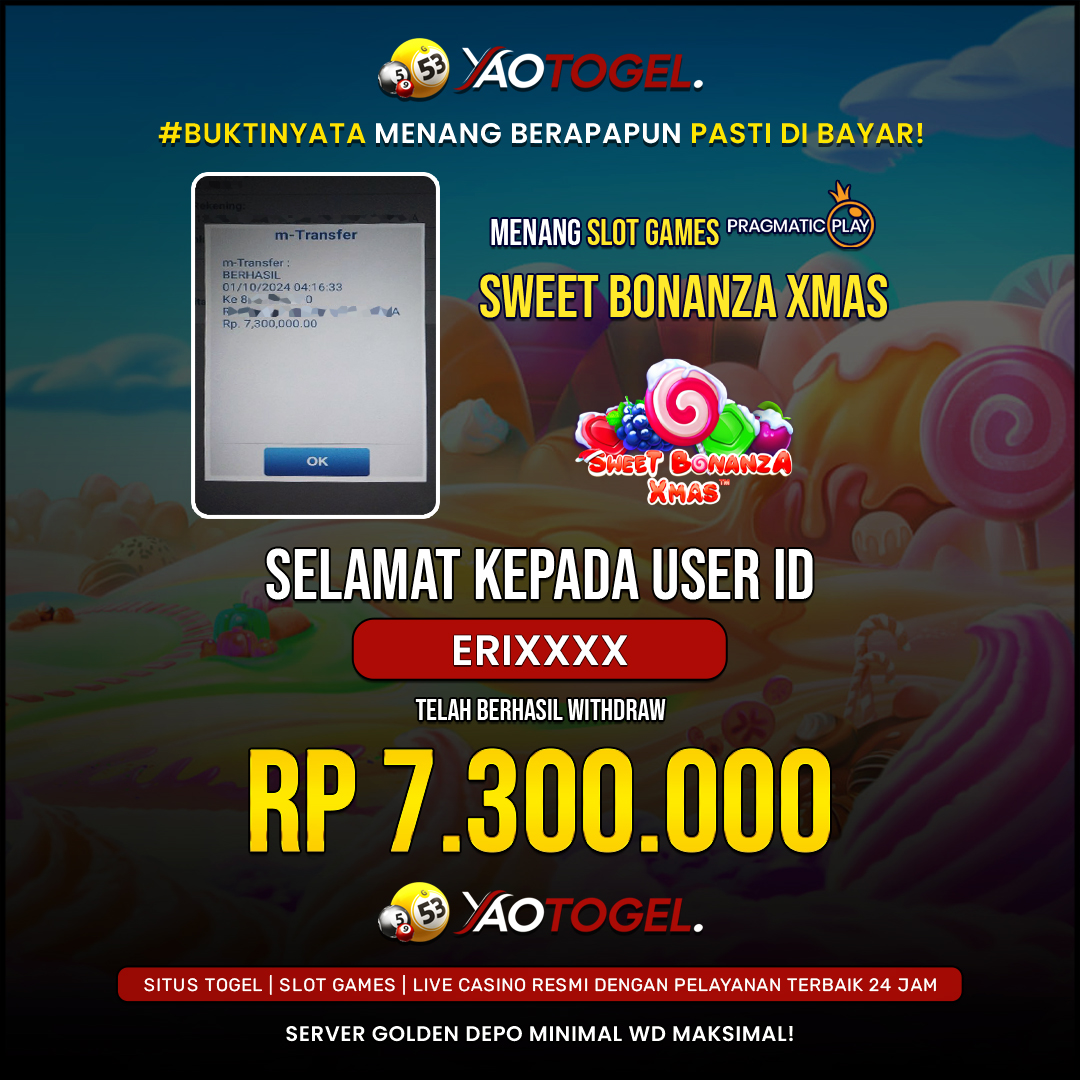 YAOTOGEL - BERHASIL JACKPOT DI SWEET BONANZA XMAS